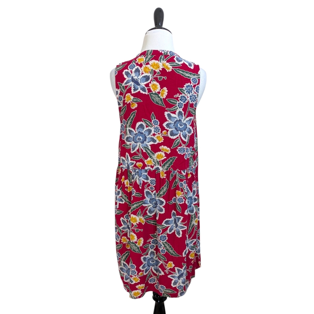 Old Navy Boho Floral Shift Dress - Size Small Womens S - Red Blue Yellow Green - Picture 4 of 6